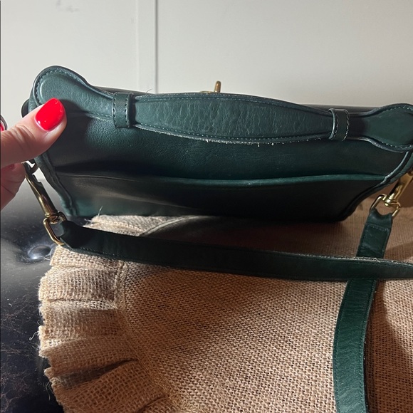 RARE Vintage Coach Court #9870 Bag in Bottle Green - Picture 5 of 9